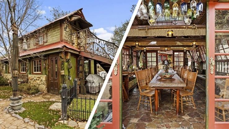 Charming Storybook Home in Prescott Features Secret Garden and Carriage House